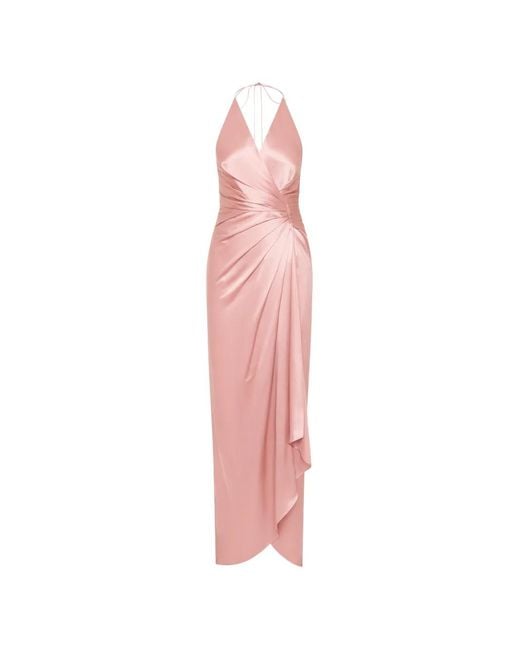 Rebecca Vallance Pink Billy V-Neck Maxi Dress