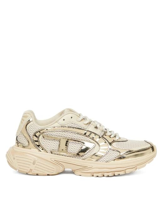 DIESEL Natural Panelled Sneakers