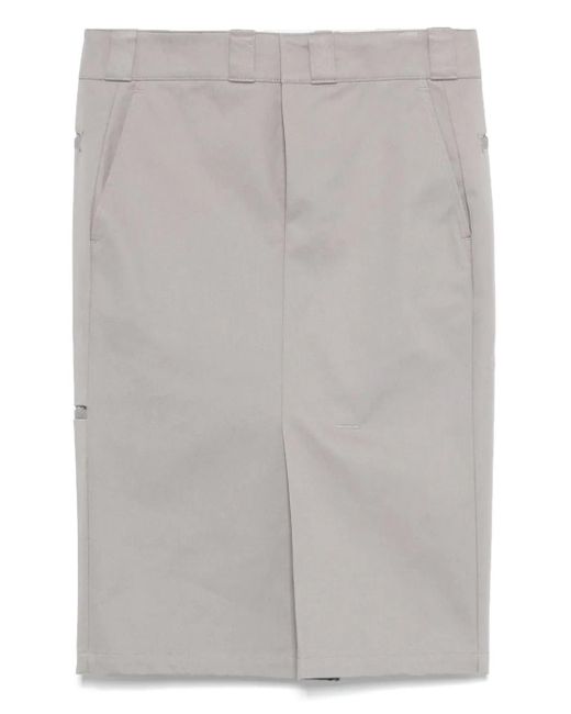 Maison Margiela Gray Klassischer Midirock