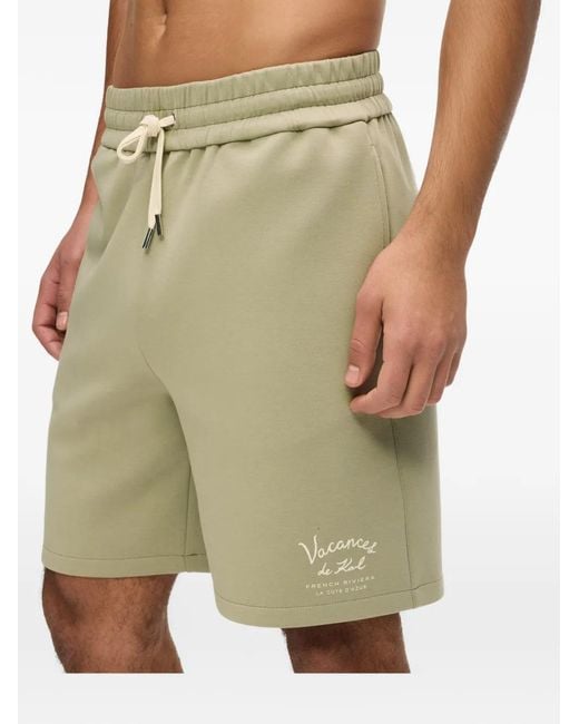 Karl Lagerfeld Green Relaxed-Fit Short With Elastic Waistband And Logo Accent for men