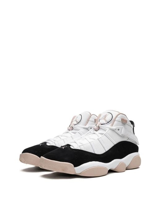 Nike White 6 Rings "Fossil Stone" Sneakers for men