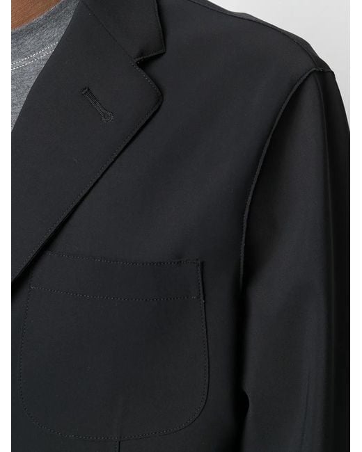 Herno Black Patch Pocket Blazer for men