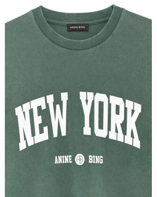 Anine Bing Green Cade T-Shirt New York University
