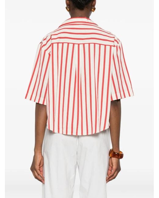 Forte_forte Red Striped Shirt
