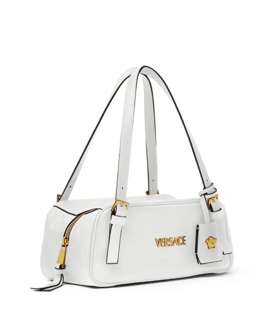 Versace White Tag Nappa Bowling Bag