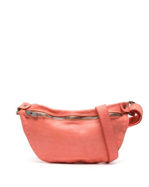 Guidi Pink Small Leather Belt Bag