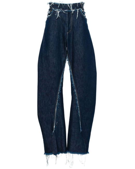 Bianca Saunders Blue Ess Wide-leg Jeans for men