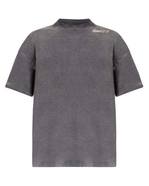 MOUTY Gray Fame Cotton T-shirt for men