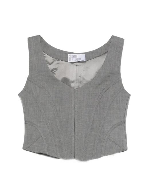 GIUSEPPE DI MORABITO Gray Paneled Top