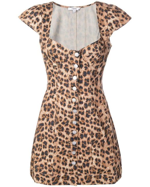 Miaou Brown Gigi Leopard-print Dress