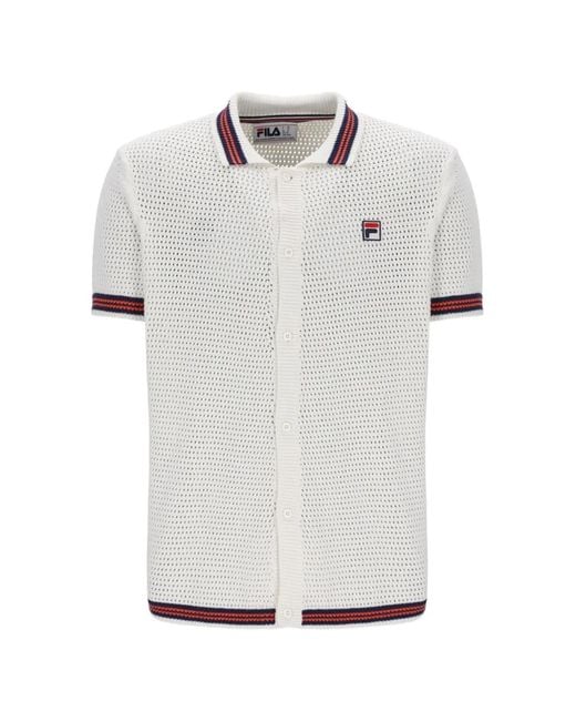 Fila White Domenico T-Shirt for men
