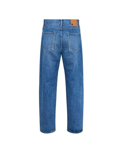vowels Blue Patchwork Jeans for men