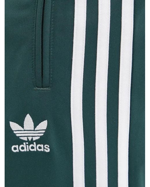 Adidas Green Stripe-Detail Track Pants for men