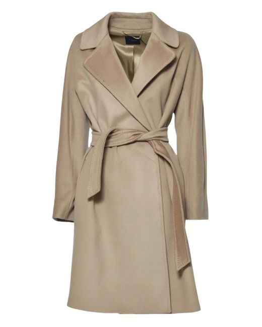 Weekend by Maxmara Natural Belted Lapel Coat