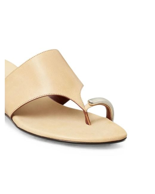 Tory Burch Natural Pierced Wedge Sandals
