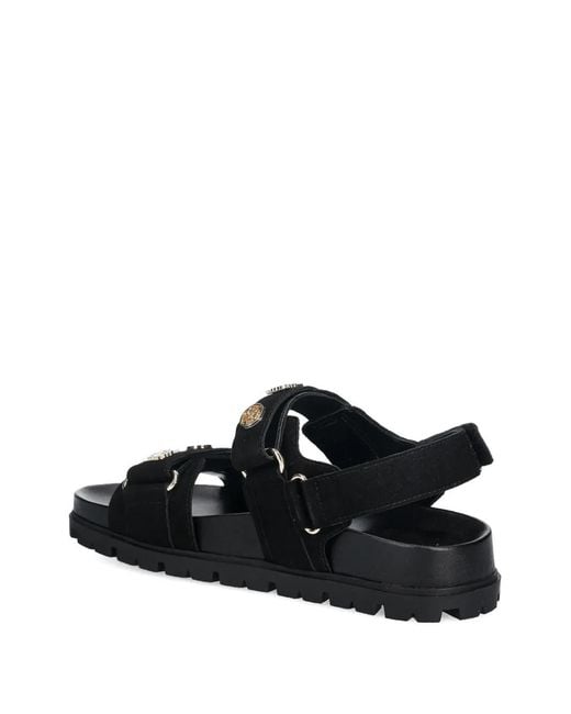 Guess Black Florizi Touch-Strap Sandals