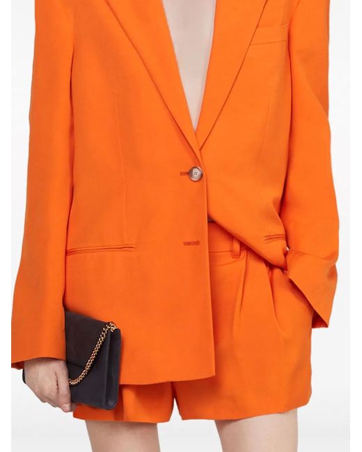 Stella McCartney Orange Short Court À Pinces