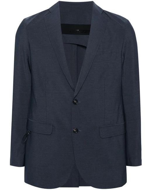 Rrd Blue Single-Breasted Blazer for men