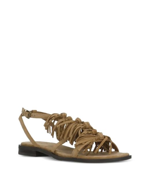 Ash Metallic Panic Flat Sandals