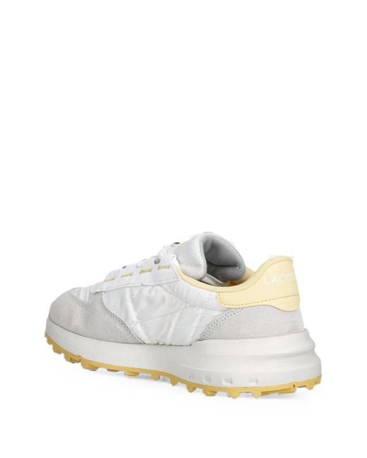 Lacoste White Gesteppte Sneakers