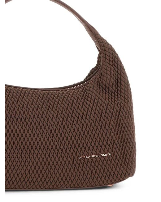 Alexander Smith Brown Small Chloe Micro-Quilted Tote Bag