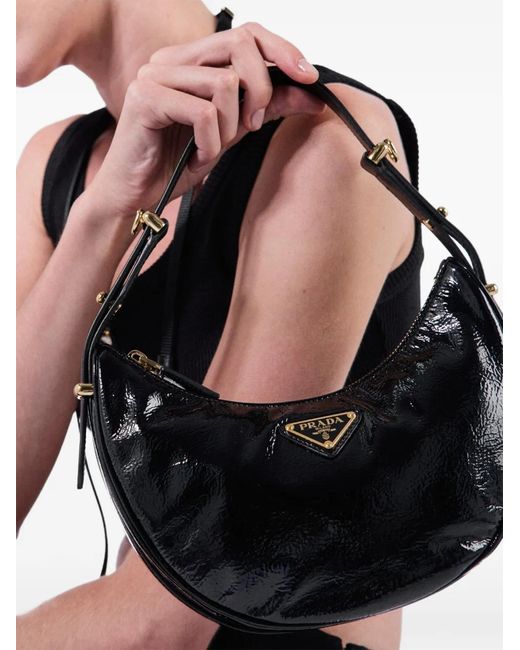 Borsa A Spalla Arqué di Prada in Black