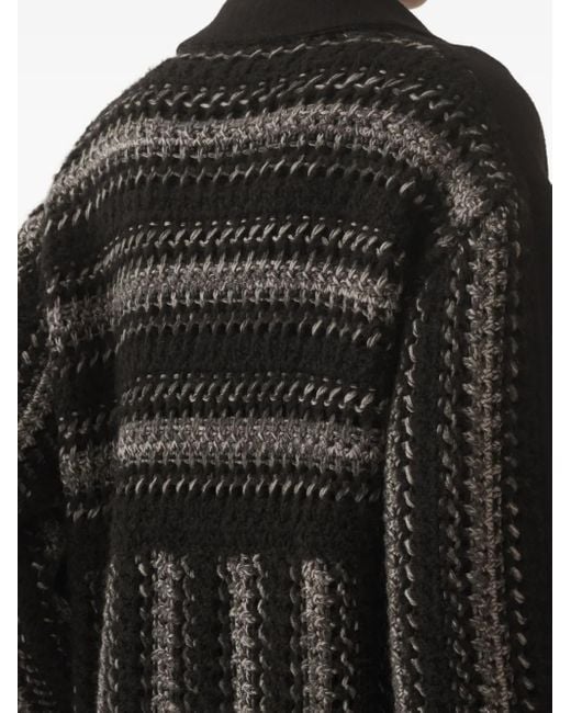 Fabiana Filippi テクスチャード コート Black