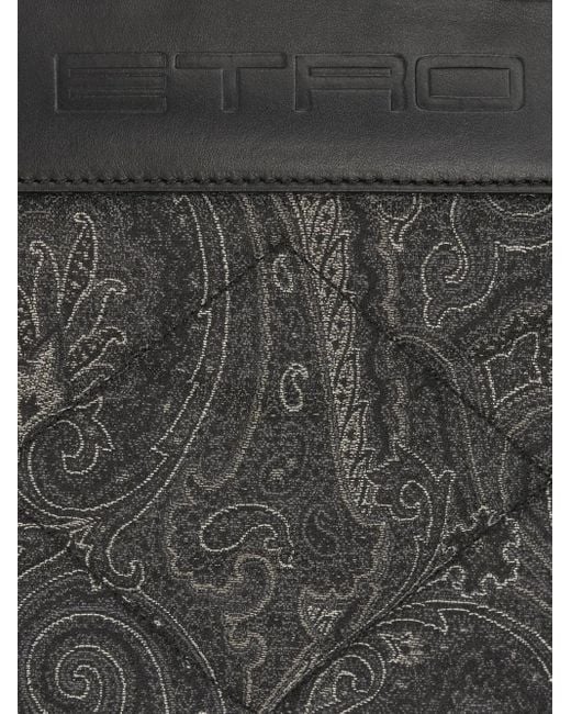 メンズ Etro Pegaso ペイズリー バックパック Black