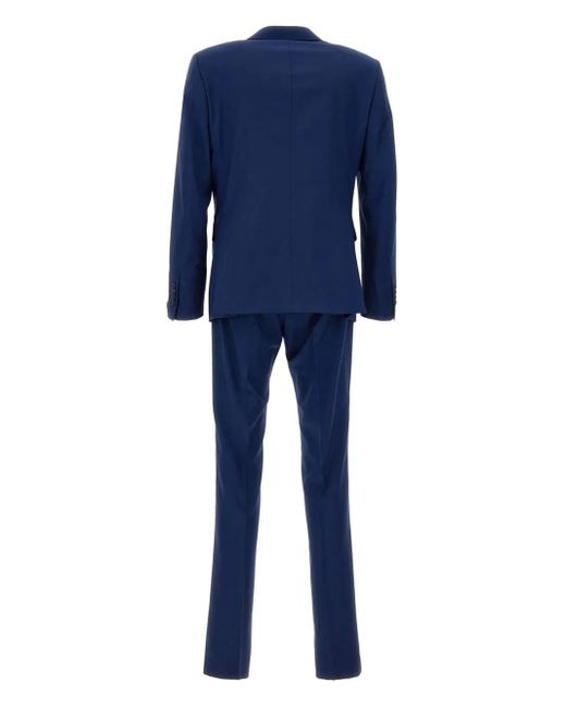 Tagliatore Blue Wool Suit for men