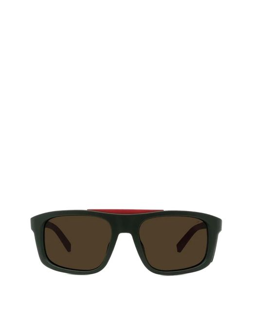 Vuarnet Gray Altitude Rectangle-Frame Sunglasses for men