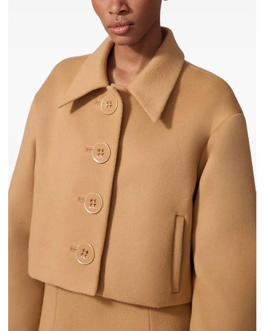 Giacca Crop di Carolina Herrera in Natural