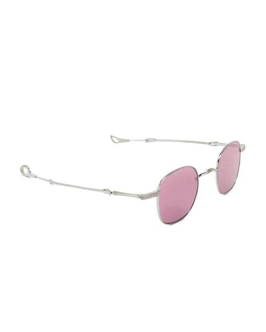 Eyepetizer Pink Mongibello Round-Frame Sunglasses