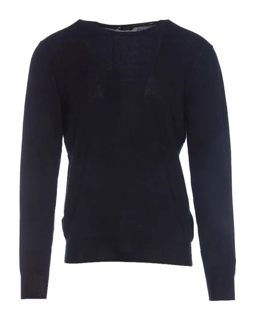 Hōsio Blue Long-Sleeve Sweater for men