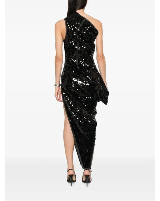 Rick Owens Black Walrus Gown Dress