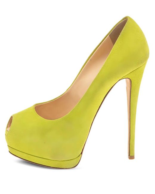 Giuseppe Zanotti プラットフォーム パンプス Yellow