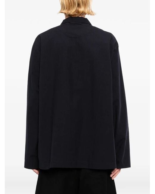 Studio Nicholson Black Worker Shirt Jacket for men