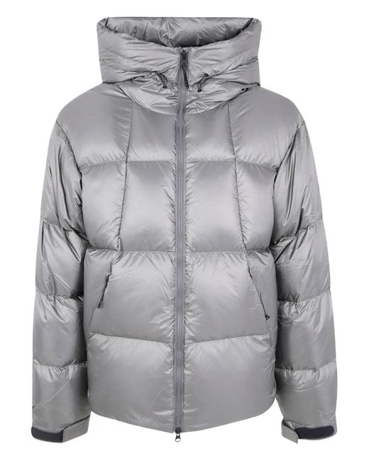 Goldwin Gray Hooded Zip Coat for men