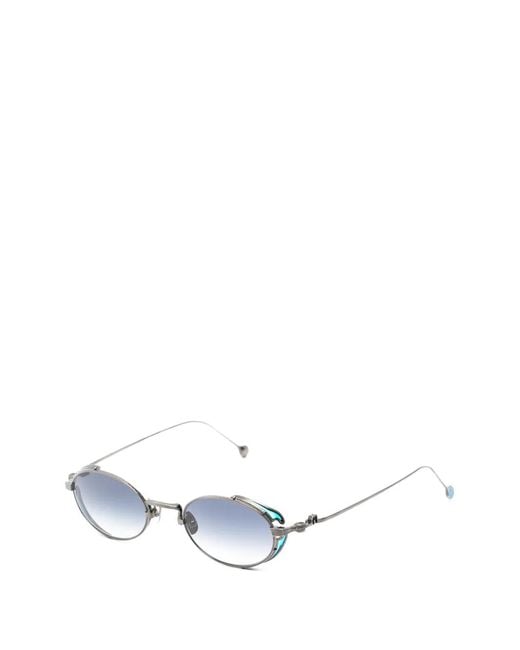Matsuda White Oval-Frame Sunglasses