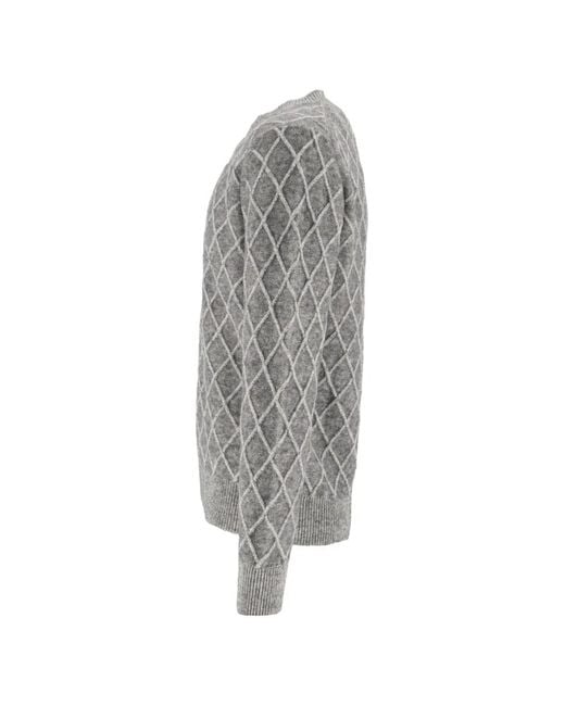 Pull À Coutures Losanges Ballantyne pour homme en coloris Gray