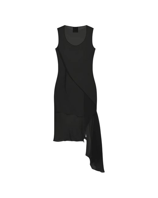 Givenchy Black Silk Asymmetric Dress