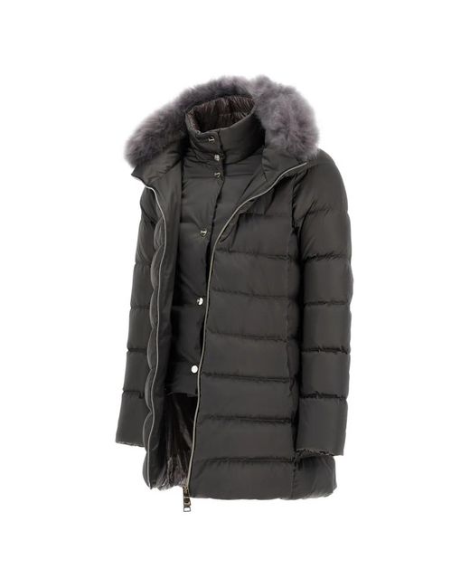 Herno Gray Puffer Jacket
