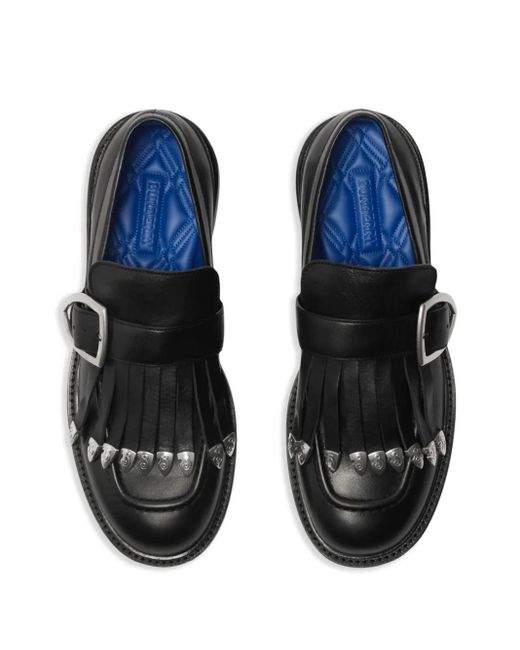 Burberry Black Cobble Loafers for men