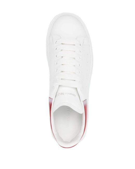 Alexander McQueen White Oversized Leather Sneakers for men