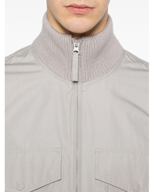 Stone Island Jacke Mit Logo-Patch in Gray für Herren
