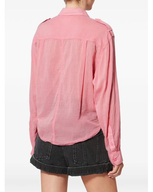 Isabel Marant Pink Valiane Pocket Shirt