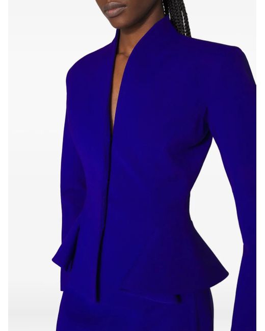 Mugler Blue Jacke Mit Schößchen