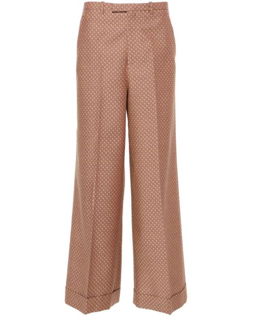 Gucci Brown Square G Palazzohose