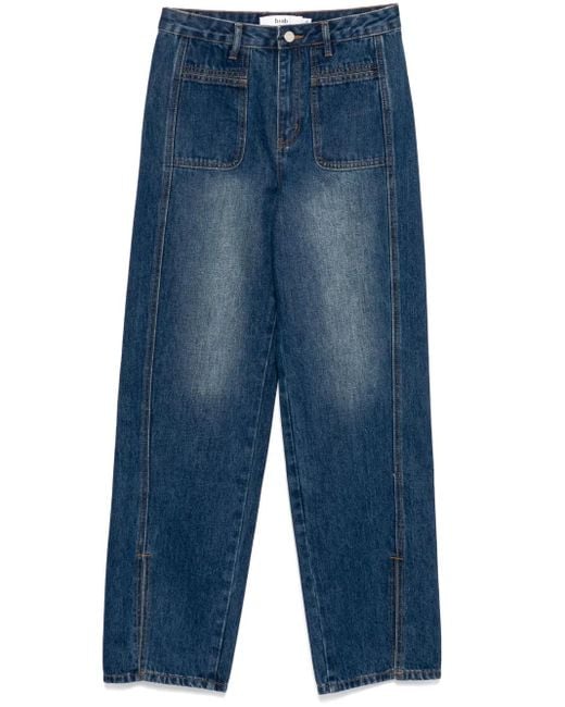 B+ AB Blue Panelled Jeans