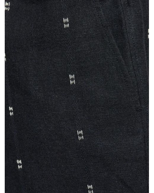 Rag & Bone Black Embroidered Shorts for men