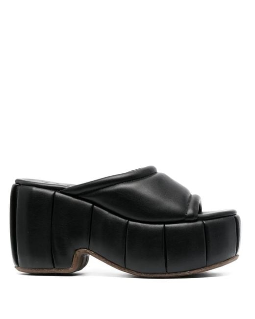 THEMOIRÈ Black 100Mm Cassiope Platform Sandals